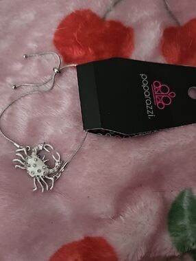 paparazzi Silver Crab Charm Adjustable Bracelet - Silver